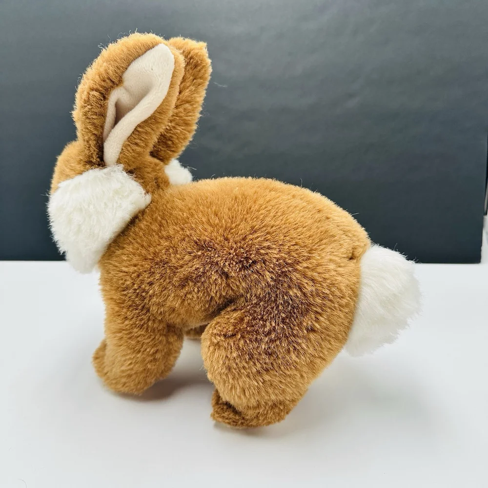Vintage 90s GUND Bunny Woodland Forest 10” Stuffed Plush Brown Rabbit Easter